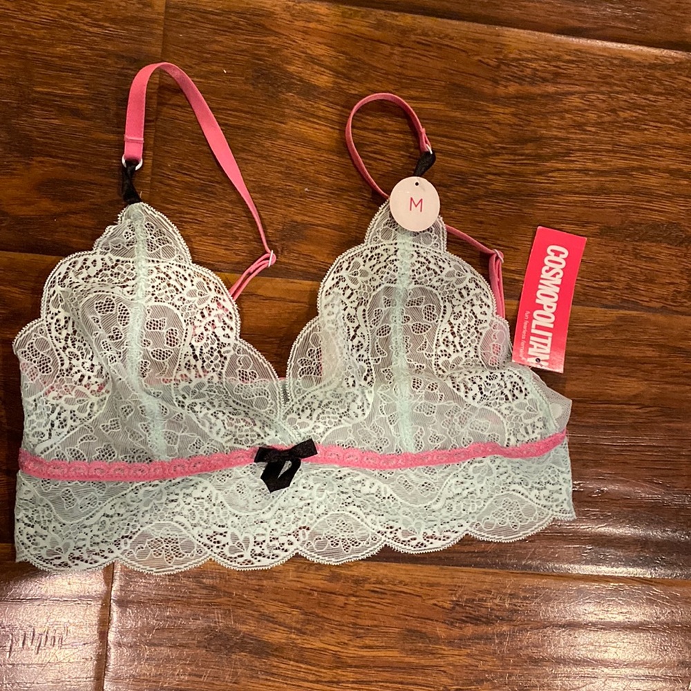 Cosmopolitan Mint Lace Bralette Medium